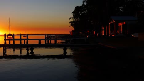 sailing boats and yachts floating on lake macquarie new castle
sunrise sunlight reflection over thje lake