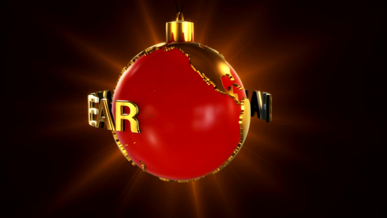 크리스마스 볼 레드 어스 루프