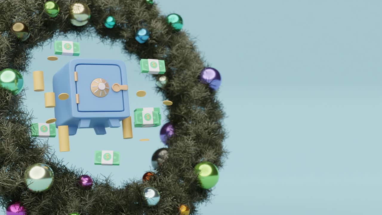 facturas de navidad y concepto de ahorro