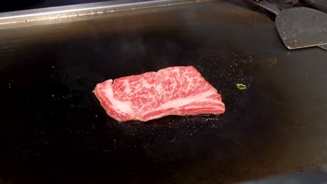 Osaka-Japan,-top-Wagyu-at-street-gourmet