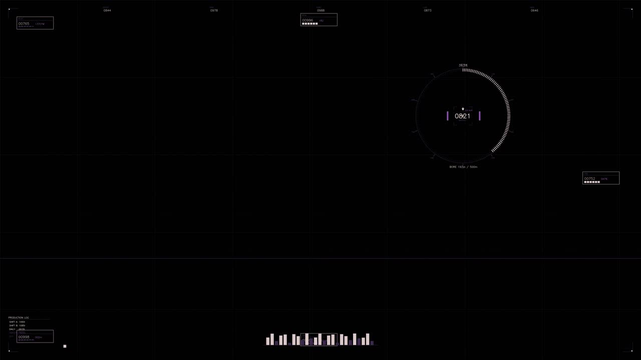 A digital interface with user interface elements relevant for webdesigners. The work is done in a sci fi space theme with a focus on technology