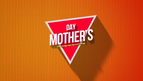 Modern-Mothers-Day-with-red-triangle-on-orange-gradient-with-lines-pattern