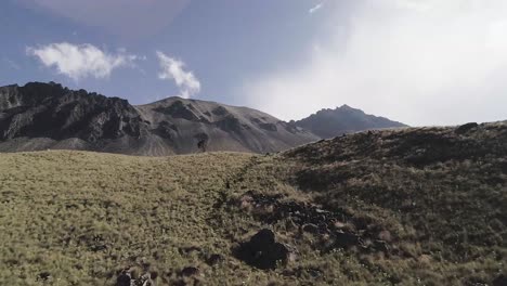 aerial view of the woods and mountains near toluca, mexico