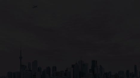 Minimalist Typography Design with Cityscape Background