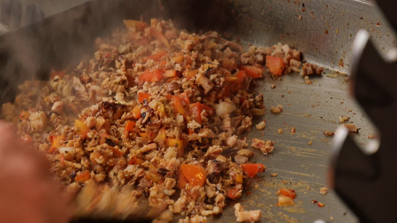 preparando comida de calle turca