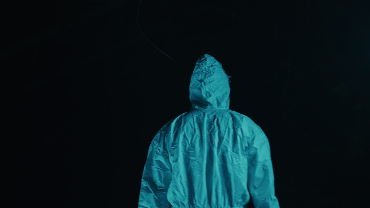 Person in a Protective Suit