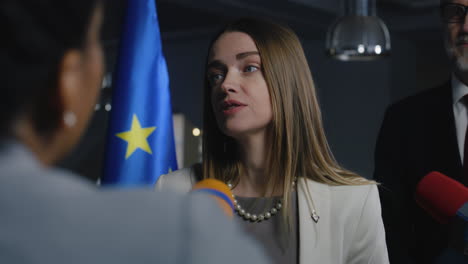 press conference with european official
