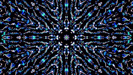 hermoso caleidoscopio abstracto que brilla, una luz radiante que regula los movimientos sutiles