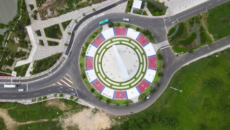 cenital view of &quot;window of champions&quot;, a monument built in tribute to the team &quot;junior of barranquilla