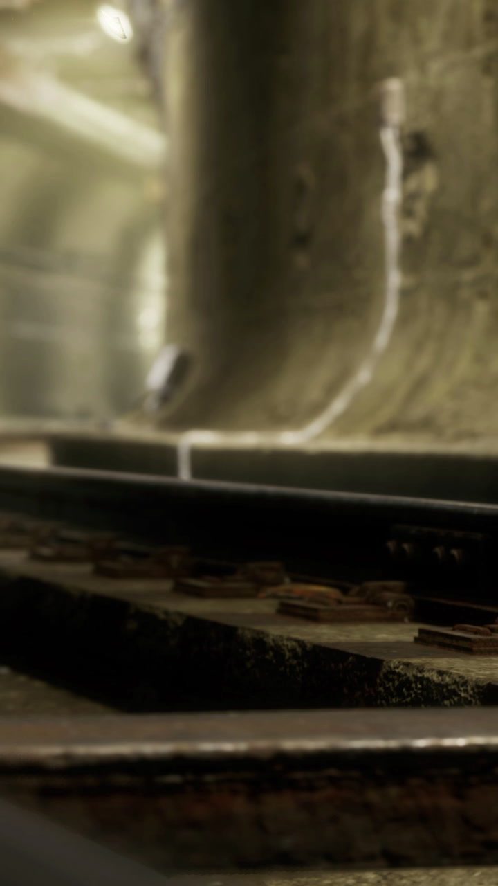 Whispers of the underground as the train glides silently along the tracks