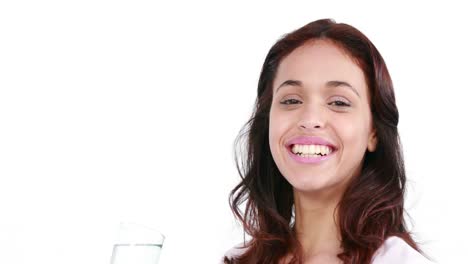 Gorgeous-woman-drinking-a-glass-of-water