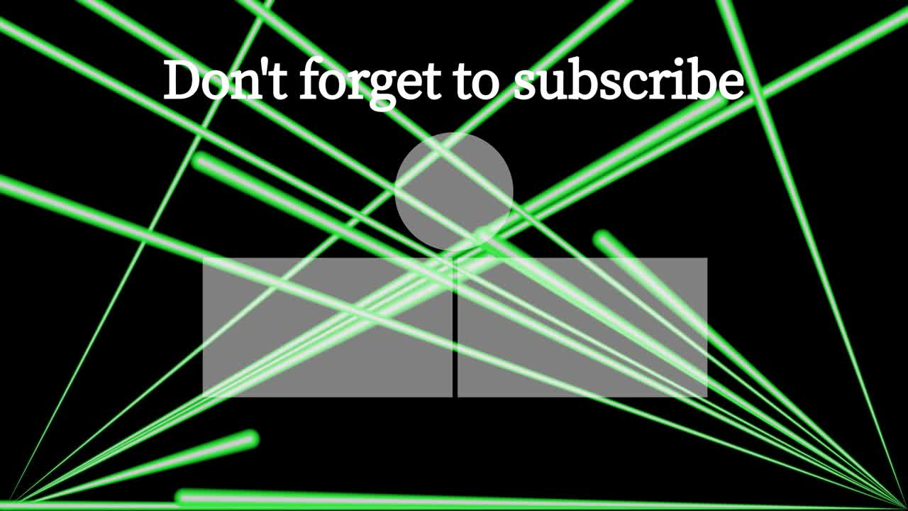 레이저 스테이지 세트  엔드 카드 엔딩 스크린 모션 그래픽