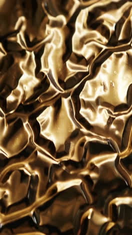 golden rippled metal texture
