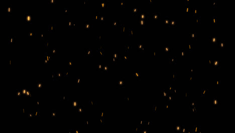 flying fire embers sparks particles