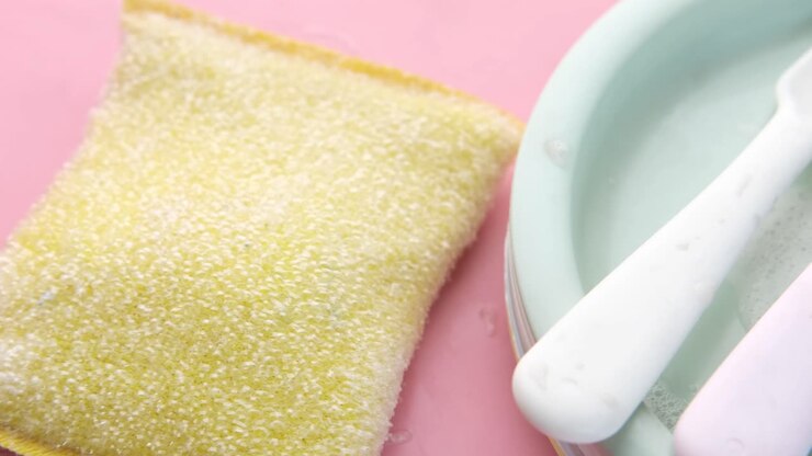 Washing Baby Dishes