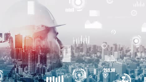 futura construcción de edificios y proyecto de ingeniería inventiva