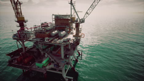 offshore oil platform in the ocean