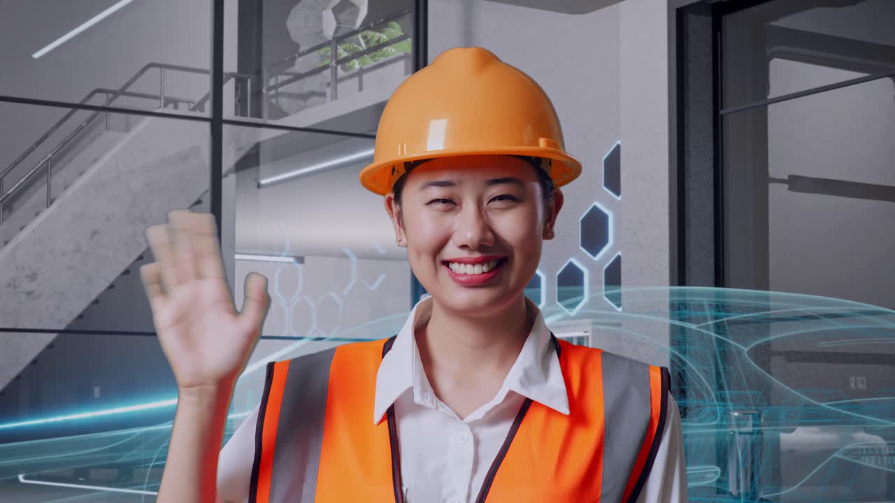 현대 사무실 환경에서 여성 엔지니어