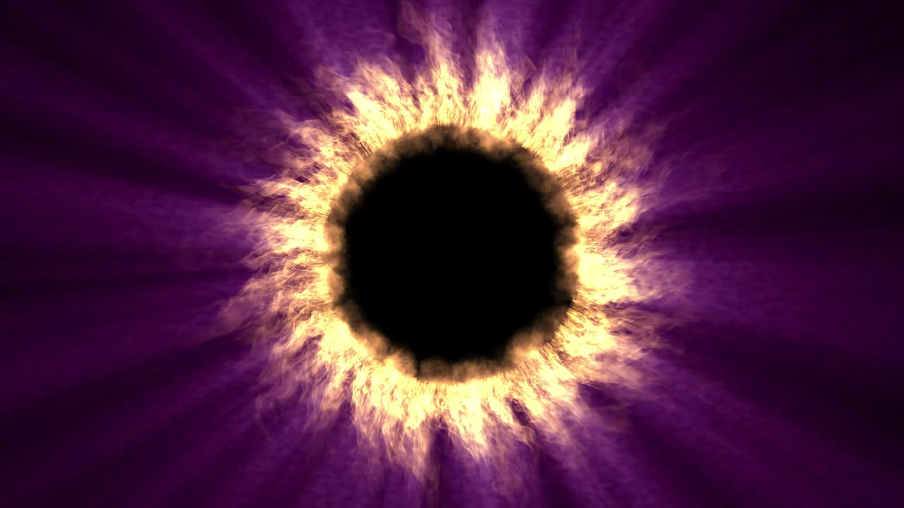 luz del sol fuego abstracto corona llama 4k