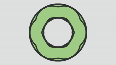 formación de formas geométricas sobre fondo blanco