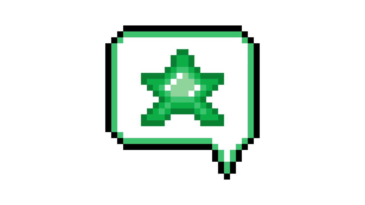 Pixel Art Pop-up Icon Animation with Star in Speech Bubble (5).mov