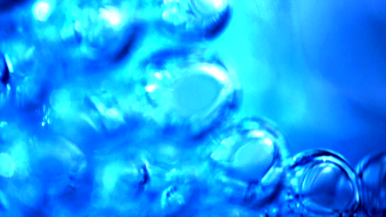 burbujas de aire, burbujas de jabón, tensión superficial del agua, arco iris, burbullas de jabón deslumbrantes, reflejos de luz multicolores, efectos de video, fondos, 4k