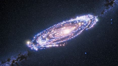 galaxia espiral en el espacio