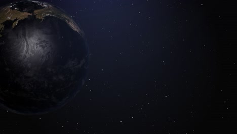 earth and moon in space