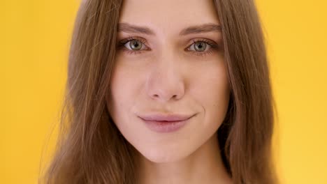 close-up portrait of a woman