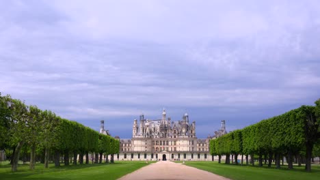 distant shot of the beautiful chateau of chambord in the loire valley in france 1