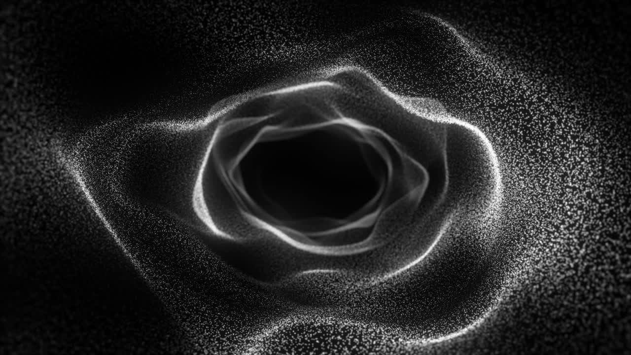 túnel abstracto de partículas