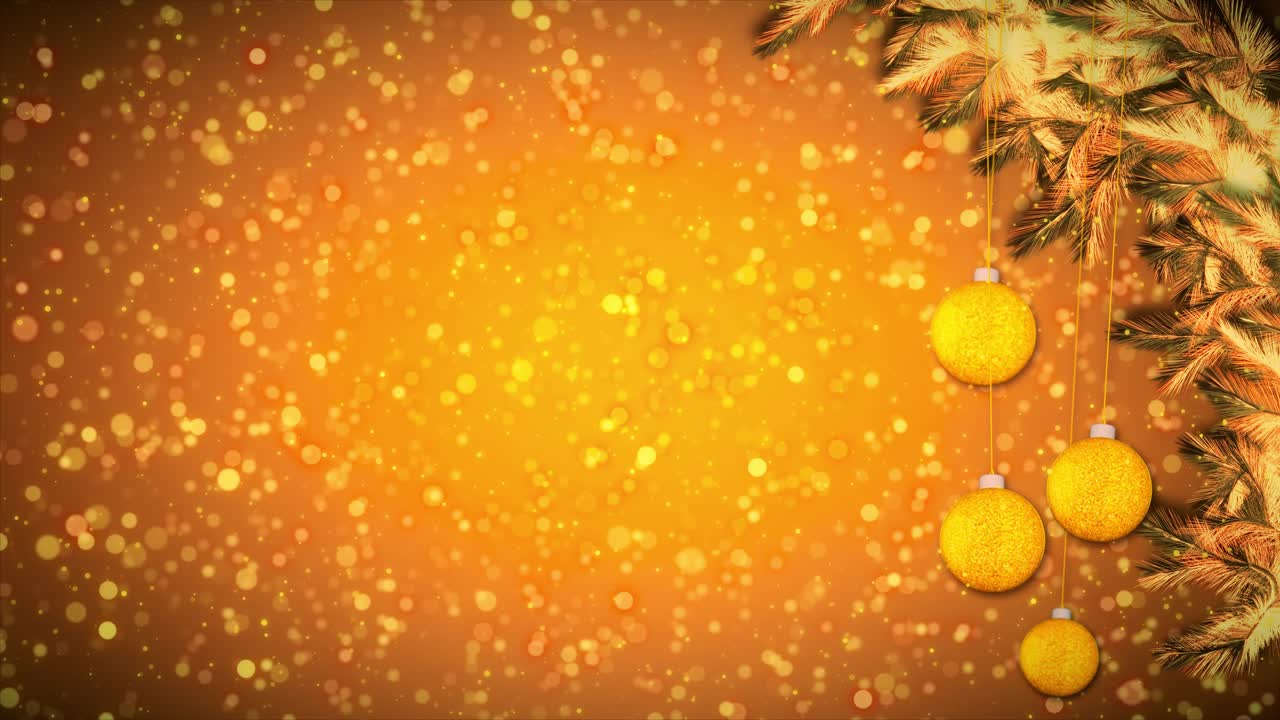 Holiday frame 4k 3d fir branches new year card or banner decorative borders with green lights new