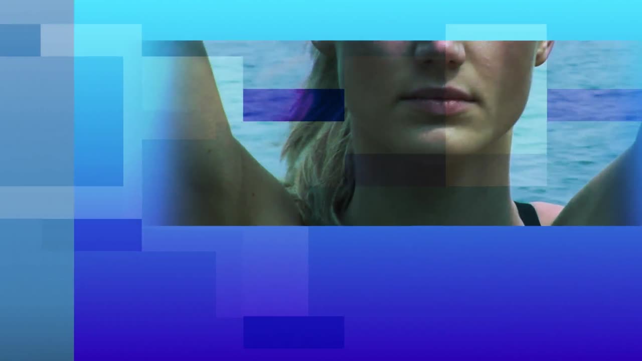 animación que muestra a personas relajándose en la playa