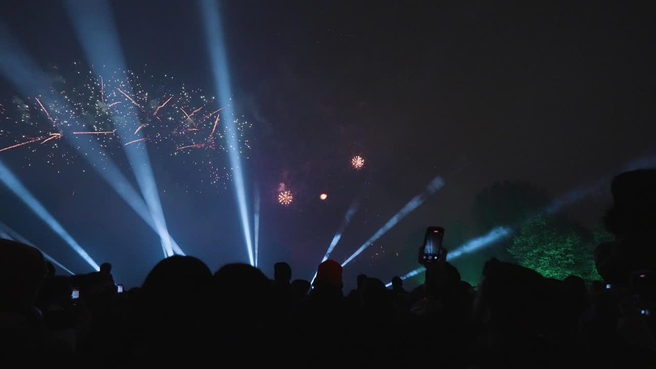 Capturing fireworks and celebration in the night sky