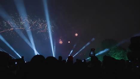 capturing fireworks and celebration in the night sky