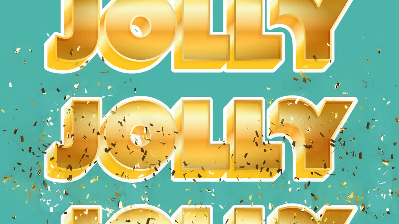 크리스마스 축하 문서의 애니메이션 콘페티가 떨어집니다.