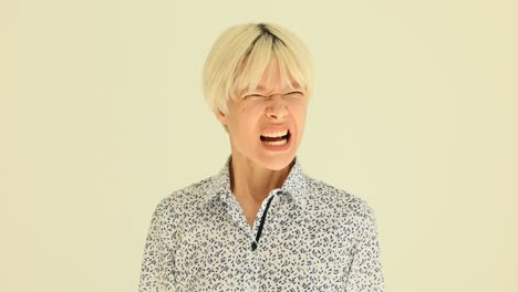 Woman Screaming in Anger