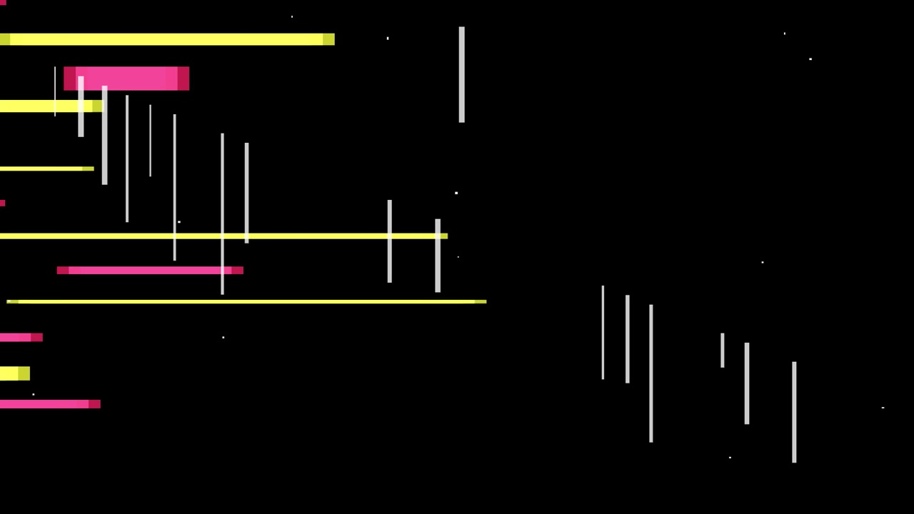 Abstract Motion Graphic with Moving Horizontal Bars and Vertical Lines