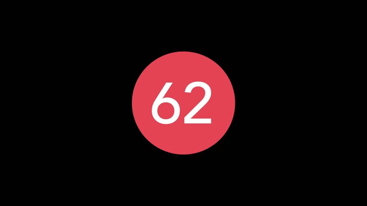 En rød boble med hvide tal, der tæller hurtigt opad, minder om app-notifikationer som socialt medie-engagement, e-mails, likes, venneanmodninger, vækst m.m.-3