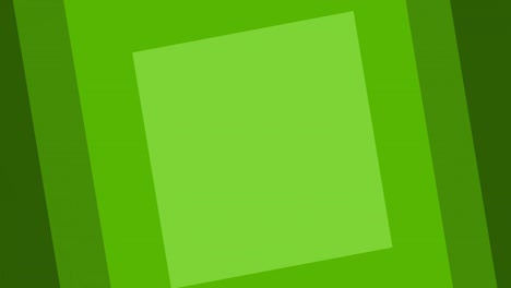 animación de múltiples cuadrados verdes sobre un fondo blanco