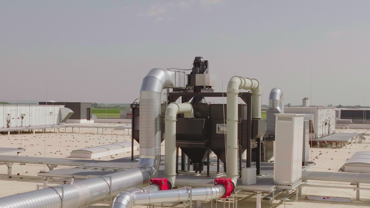 Industrial Ventilation System on Rooftop