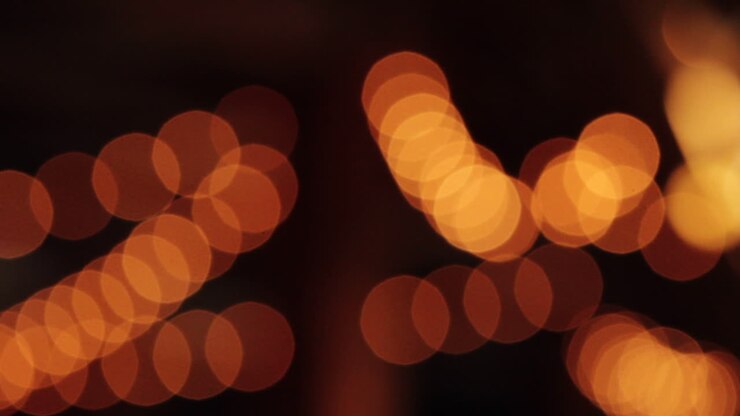 Luci scintillanti in movimento scorrevole