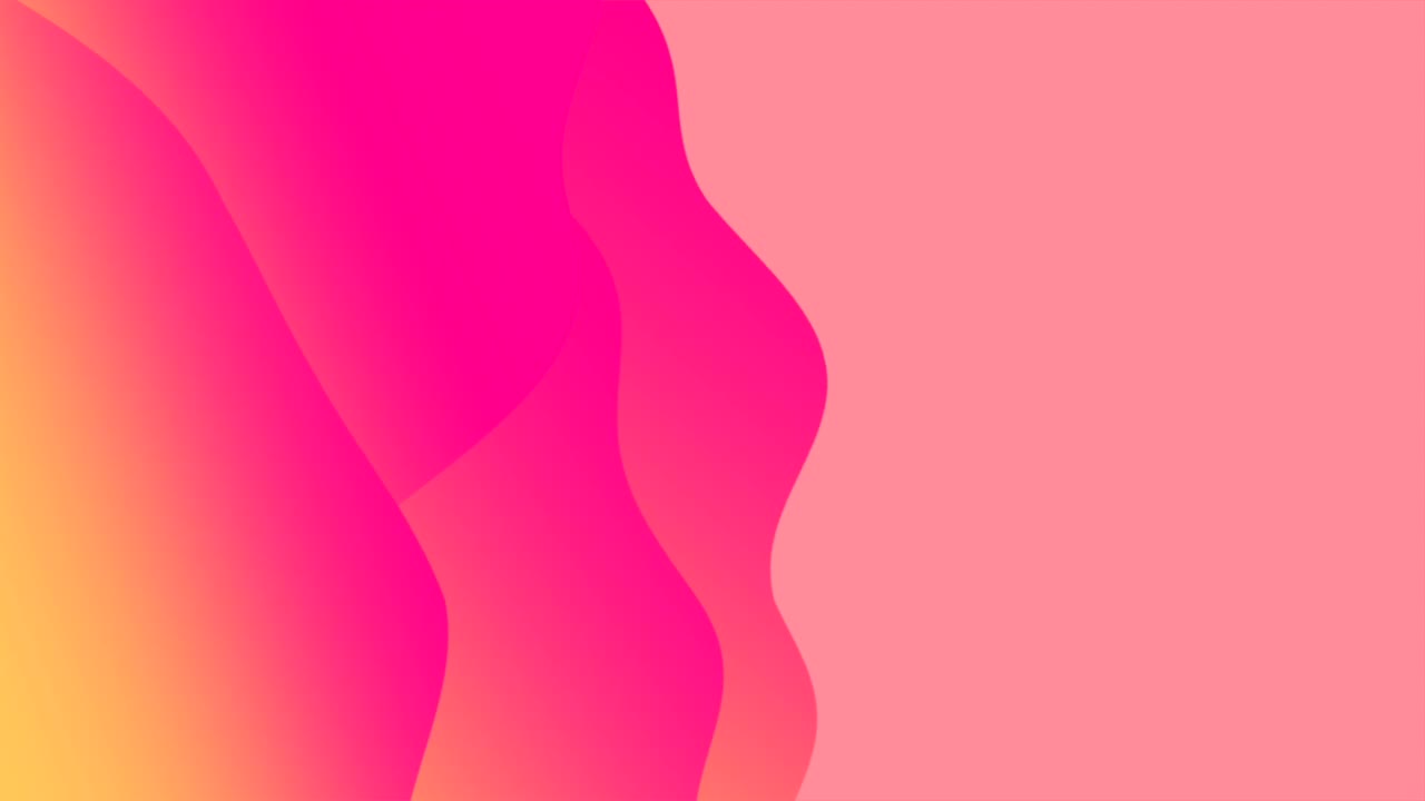 fondo de moda animado de video de youtube de líneas de ondas abstractas coloridas