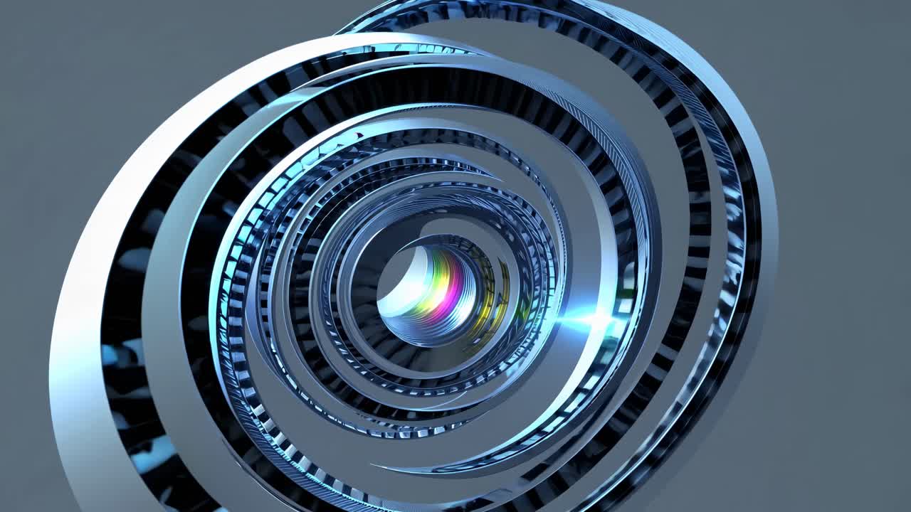 anillos metálicos abstractos