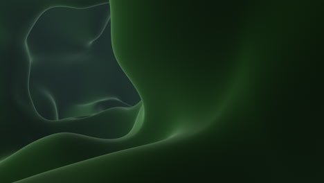 ethereal depths a mesmerizing 3d rendering of a wavy, green surface