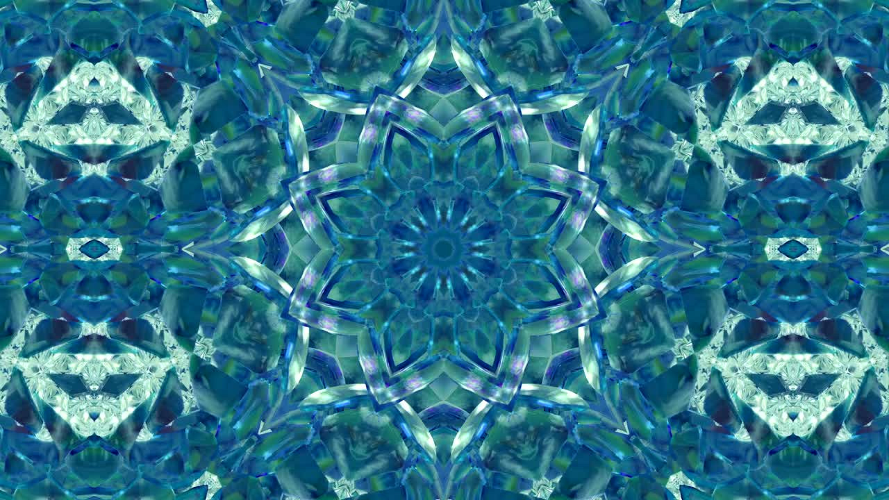 fondo decorativo abstractamente adornado con bucles. caleidoscopio o mandala en 3d.