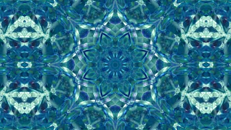 fondo decorativo abstractamente adornado con bucles. caleidoscopio o mandala en 3d.