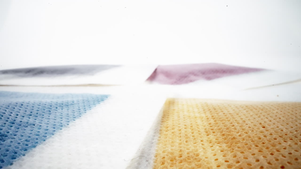 색 배경에 색의 스폰지 텍스처의 추상적인 부드러운 초점