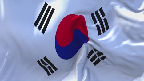 La bandera de Corea del Sur