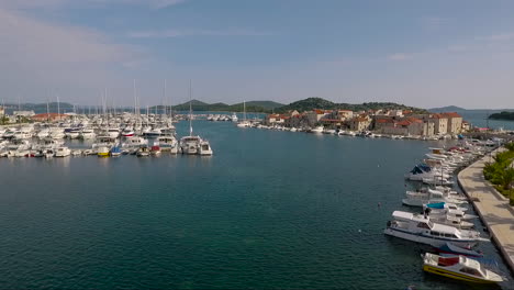 Aerial-over-a-coastal-village-in-Croatia-7